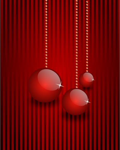 Red themed Christmas Card Vektor-ClipArt
