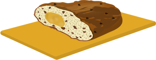 Christmas bread vector image