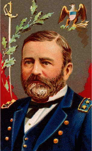 Retrato de vector General Grant