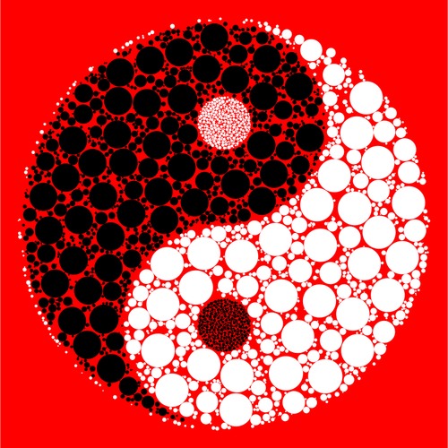 Yin Yang con sfondo