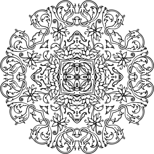 Ornement circulaire branches