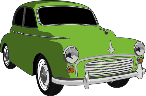 Классический зеленый автомобиль