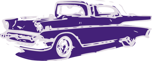 Violetti klassinen autovektorikuva