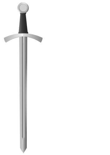 Vectorillustratie van klassieke metalen zwaard