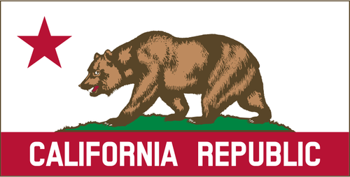 Prediseñadas californiano República banner vector