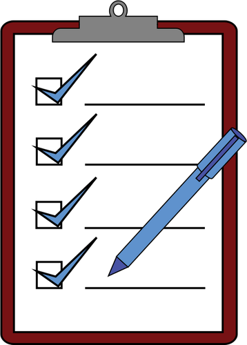 Clipboard check vector image