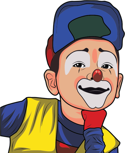 Jongen clown