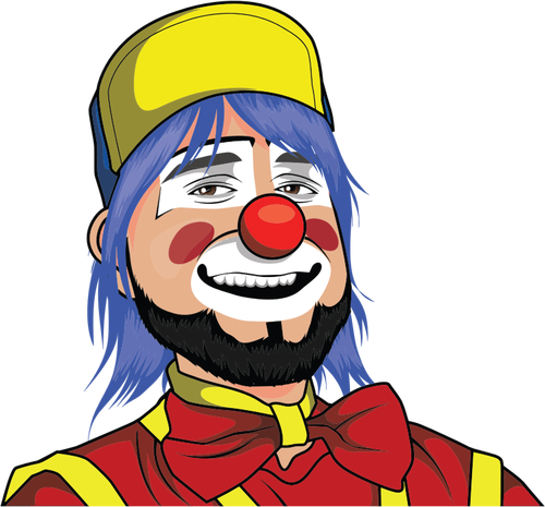 Clown drawing image