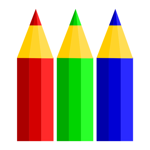 Crayons graphites vector image