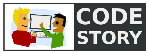 Code Story -logon vektorikuva