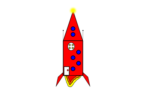 Комикс ракета изображение