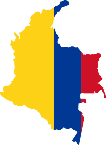 Carte géographique de la Colombie