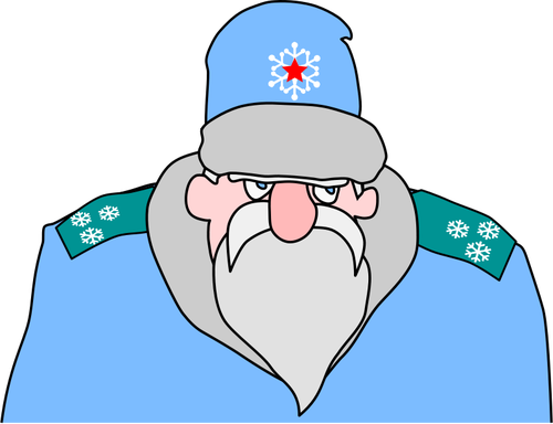 Полковник Мороз в синей форме