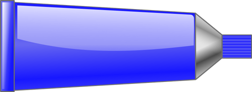 Illustration vectorielle de tube de couleur bleue