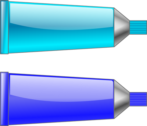 Vektor image av blå og cyan farge rør