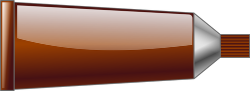 Dessin du tube de couleur brune vectoriel