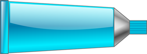 Immagine di vettore di tubo colore ciano