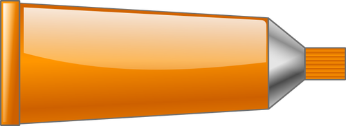 Vektorritning av orange färg rör