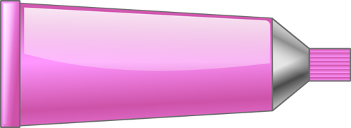 Illustration vectorielle de tube de couleur rose