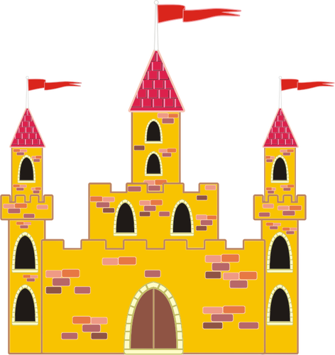 Colorful medieval castle