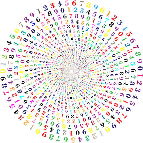 Numerele de colorat vortex