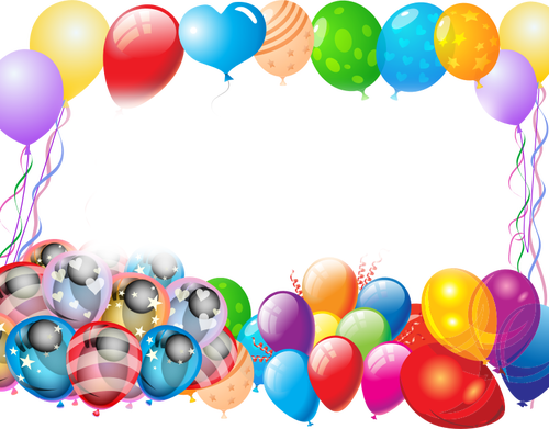 Colorful party balloons