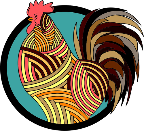 Gallo de colores