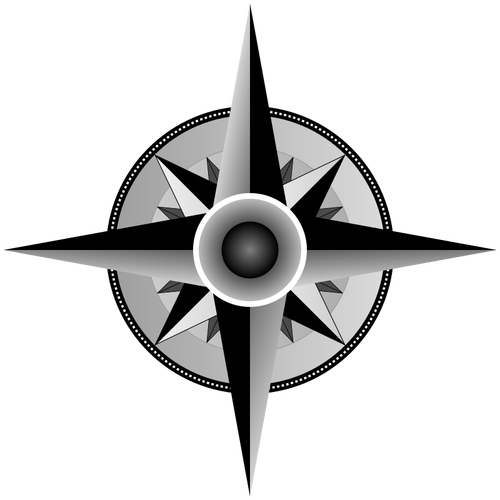 Compass rose vector drawing