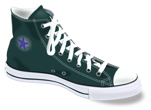 Converse esporte sapatos vector imagem