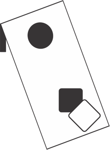 Corn hole vector drawing