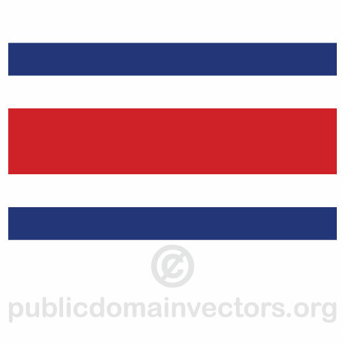 코스타리카의 벡터 국기