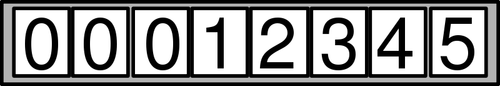 Image vectorielle compteur numérique