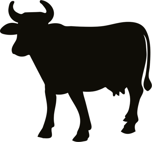 Imagen de silueta de vaca