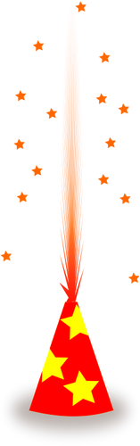 Vector drawing of firecracker