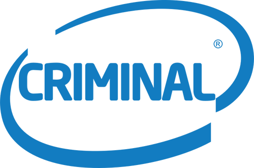 Kriminelle blå logo