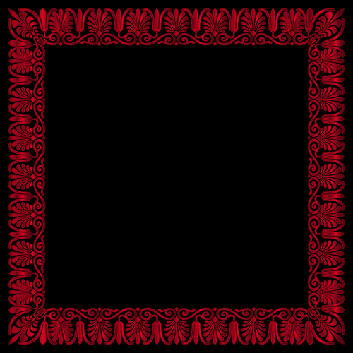 Red and black frame