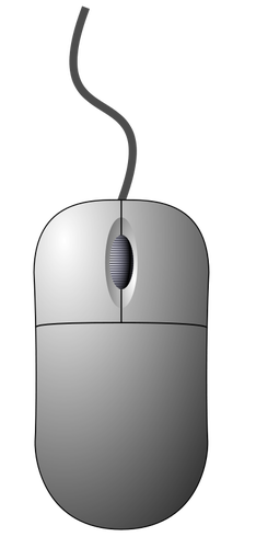 Ilustracja wektorowa PC myszy