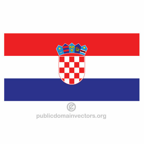 Kroatische vector vlag