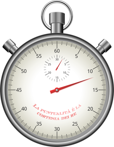 Vector illustration of a stopwatch