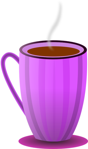 Purple thé tasse vector clipart