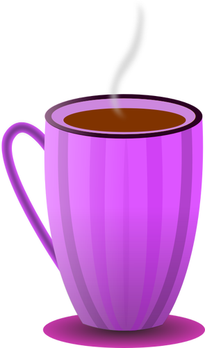 Purple thé tasse vector clipart