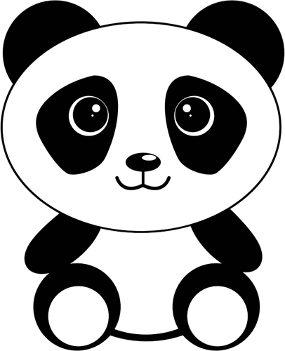 Cartoon tekenen van panda