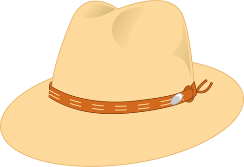 Panama styl klobouku vektorové kreslení