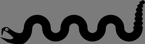 Gambar siluet ular