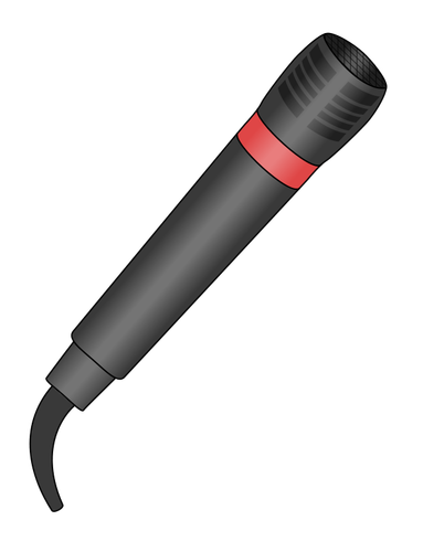 Grafika wektorowa mikrofonu