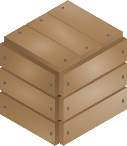 Vectorafbeeldingen van dichtgetimmerd sierkist