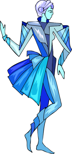 Winter dancer vector image