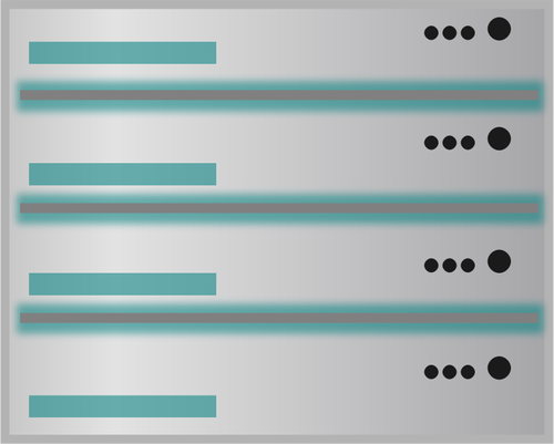 Immagine di database server vecor