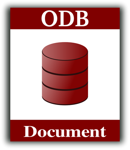 Icono de vector documento ODF