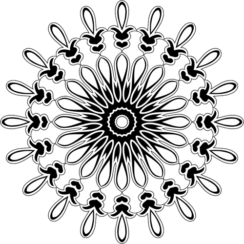 Runde dekorativt element bilde